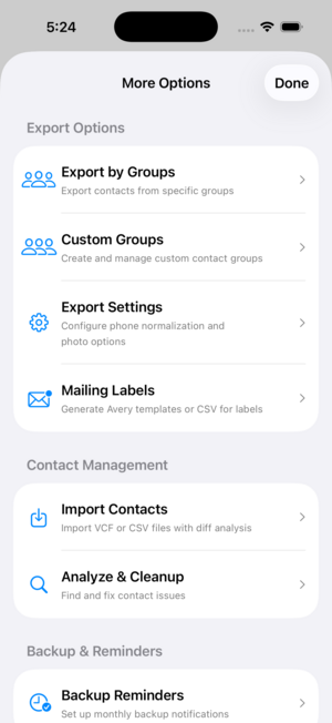 Custom Groups