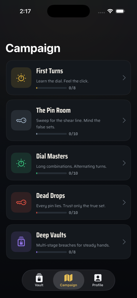 A cracked safe result screen with time and rank