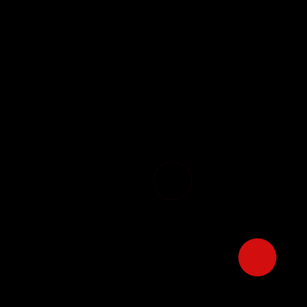 Sentry app icon: a red recording dot on a black field