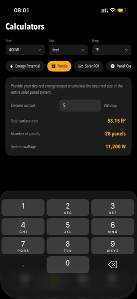 PV Master app screenshot 1